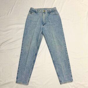 VTG 80s 90s Wrangler For Women High Waisted Mom Jeans Light Wash Blue Denim